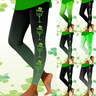 Vintage Nylon Panties Women Casual Fashion StPatricks Day Printed Sports • $32.04