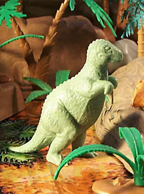 Marx 1971 Type I Allosaurus Dinosaur Waxy Light Green • $6.75