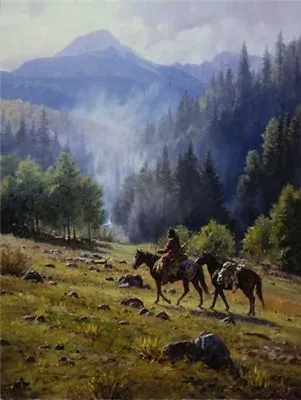 Mists Of Morning Martin Grelle Western Canvas S/N Print • $179