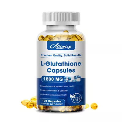 120 Pills L-Glutathione Capsules 1800MG Natural Anti-Aging Skin Whitening Pills • $11.49