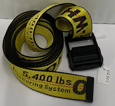 OFF WHITE TM WILL Industrial Belt 80cm Length 3.5cm Wide Matt Black Buckle • $160