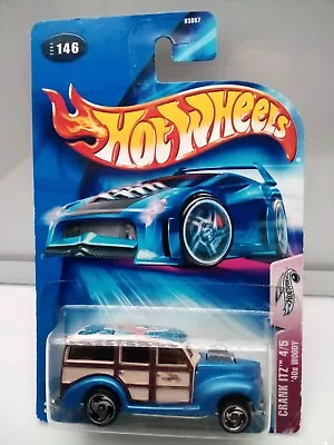 Hot Wheels - Mainline / '40's Ford Woodie Wagon - Blue - Surf Beat - Model X1 • $24.72