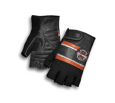 Harley-Davidson Men's Mixed Media Fingerless Gloves - 98216-18VM • $46