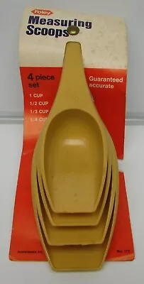 Vintage Foley Rare Measuring Scoops 4 Piece Set 1 Cup; 1/2 Cup 1/3 Cup 1/4 Cup • $27.99