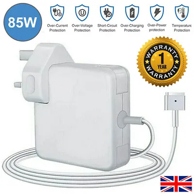 85W AC Power Adapter Charger For Magsafe 2 Apple MacBook Pro 15  17  A1398 T-Tip • £15.99