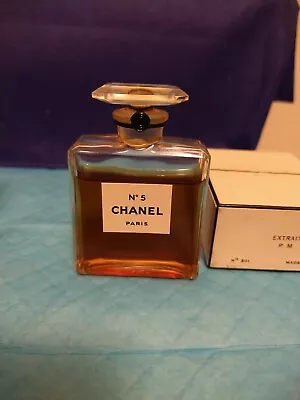 Vintage Chanel No #5 No 201 Extrait P M France Bottle Never Opened  • $25