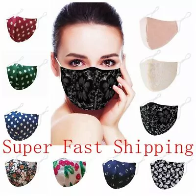 Cotton Face Mask Fashion Soft Cloth Cover Reusable Washable Breathable Covering  • $4.86