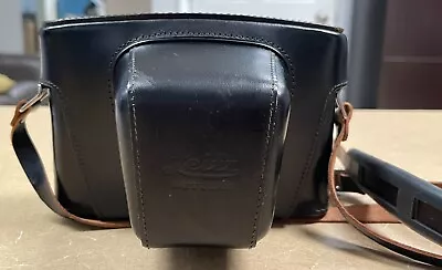 Vintage Leitz Wetzlar Black Leather Hard Camera Case For Leica • $89