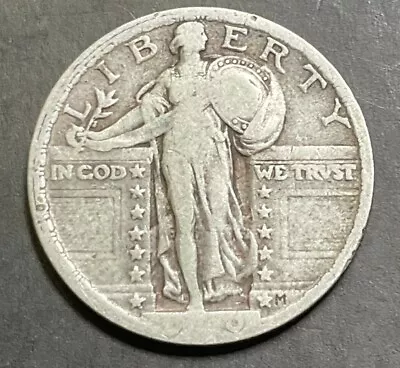 1920-P Standing Liberty Quarter Nice Original 90% Silver Tough Better Date I537 • $26.99