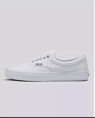 New Vans Authentic Era Sneakers True White (VN000EE3W00) Unisex Mens Shoes 10.5 • $38.95