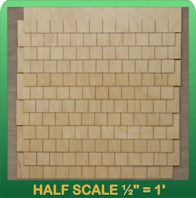 $11.95 • Buy Half Scale Laser Cut Rectangular Speed Shingle Strips By Greenleaf Dollhouses