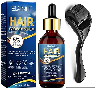 5% Minoxidil Hair Growth Serum Men&Women +Biotin Hair Regrowth Hair Loss Treatme • $21.99