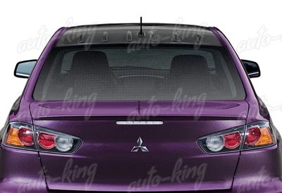 $39.24 • Buy Carbon Look Style Rear Roof Shark Fin Spoiler Fit 08-16 Mitsubishi Lancer Evo X