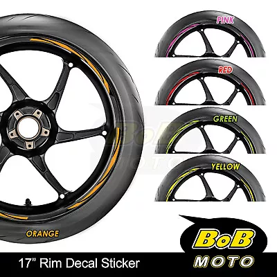 AQUA Black STRIPE01 17 Inch Decals Stripes Tape Wheel Rim Stickers For Suzuki • $17.71