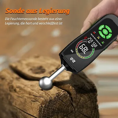 Wood Moisture Meter R&D Pinless Moisture Meter For All Building Materials Wood • $51.56