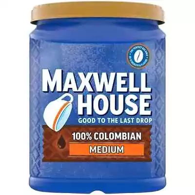 Maxwell House Medium Roast 100% Colombian Ground Coffee 37.7 Oz. Canister • $8.49