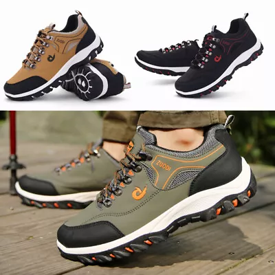 2024 Hiking Shoes Walking Men Hiking Shoes Non-slip Breathable Sneakers • $28.99