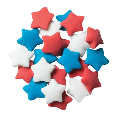 Cake Toppers Patriotic Stars Cupcake Sprinkles 4 Ounces Confetti Quins • $3.39