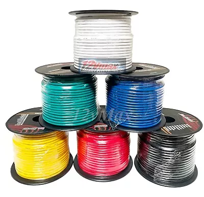 14 Gauge Primary Wire 6 Roll Assortment Pack 100 Ft Of Copper Clad Aluminum 12V • $40.99