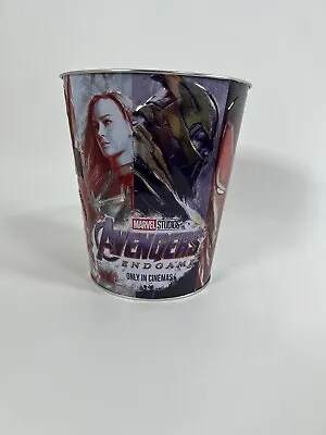 2019 AMC Marvel Studios Avengers Endgame Popcorn Bucket Tin Collectible • $29.99