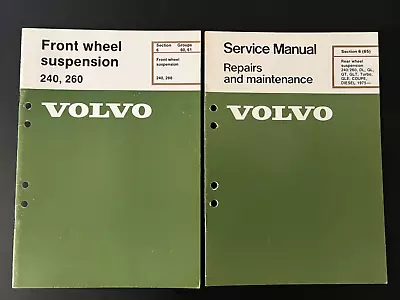 1975-1987 Volvo 240 260 Front And Rear Wheel Suspension Service Manual • $49.95