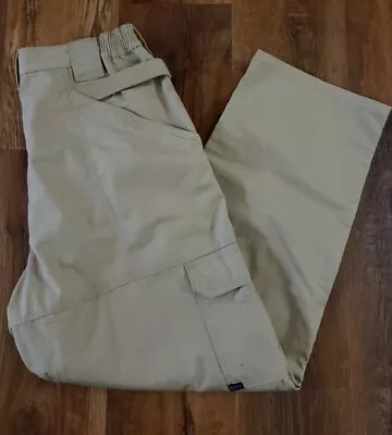 5.11 TACTICAL SERIES MENS TAN CARGO UTILITY PANTS SIZE 34x30 • $30.44