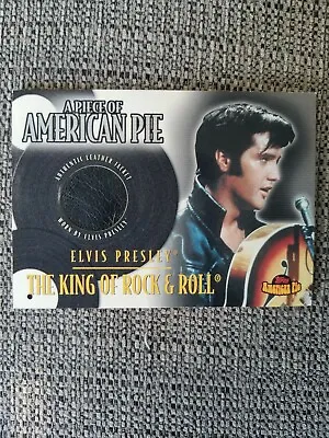 2001 Topps American Pie Elvis Presley Worn Leather Jacket Relic Card THE KING • $185