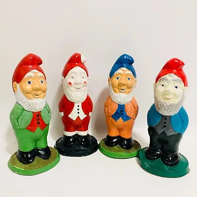 Vintage Concrete Painted Garden Gnomes • £45