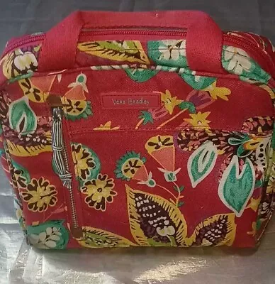 🔥Vera Bradley Lunch Cooler Insulated Tote Bag/makeup  Rumba Floral Yellow Pink • $10.50