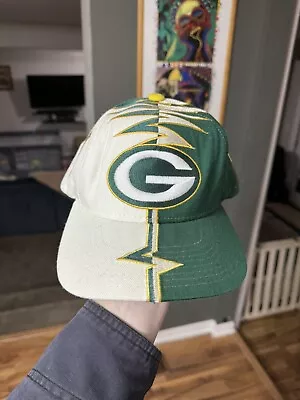Vintage Green Bay Packers Starter Shockwave Strapback Hat Cap NFL Football 90s • $60