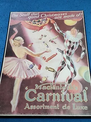 £15 • Buy Vintage Rowntree Mackintosh Advertising On Wood 1984