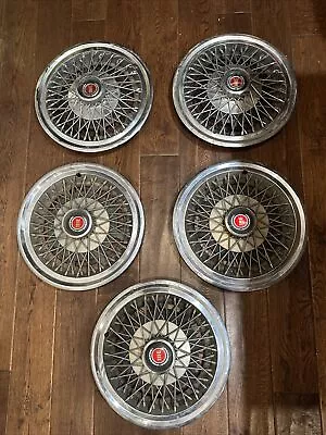 1977 Ford Mustang 14  Spoke Hubcaps 1978 Mercury Bobcat Wire Wheel Covers 79 80 • $159.99