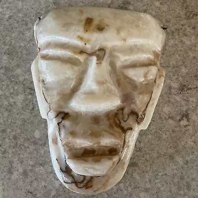 Carved Marble Natural Stone Mayan Aztec Face Mask Wall Hanging Heavy Wall Art 3# • $53