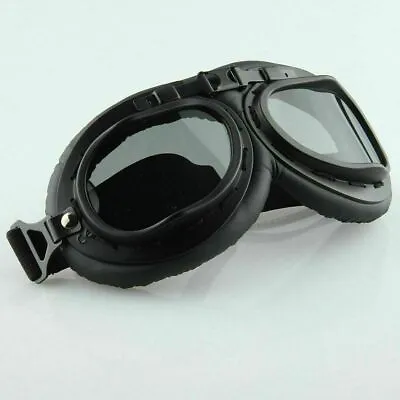 Retro Pilot Aviator Flying Goggles Vintage Motorcycle Racer Cruiser Old School • $17.05