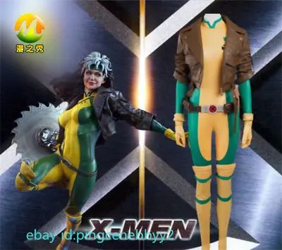 $171.04 • Buy X-men Rogue Anna Marie Cosplay Costume Jumpsuit Coat Party Uniform Halloween 