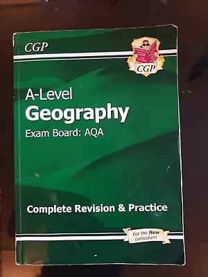 A-Level Geography: AQA Year 1 & 2 Complete Revision & Practice By CGP Books... • £3.50