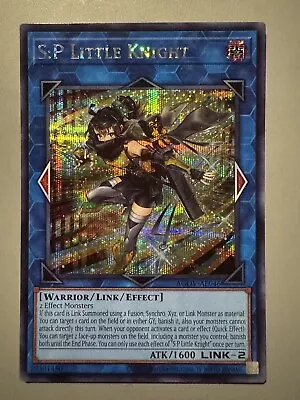 Yugioh S:p Little Knight (link) Asia English Edition Agov-ae046 Secret Rare • $65