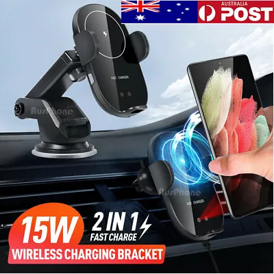 $27.55 • Buy Automatic Clamping Wireless Car Charger Vent Mount Phone Charging Holder Dock