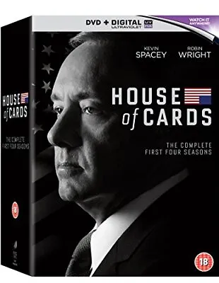 House Of Cards - Season 1-4 [DVD] [2016]  Used; Good Book • £3.68