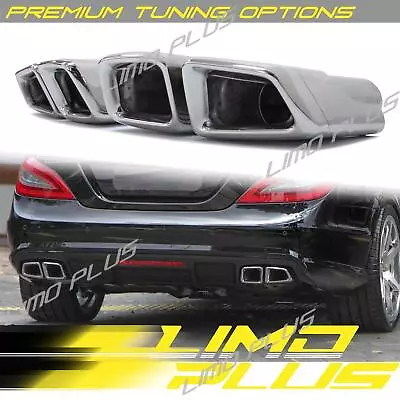 Chrome Quad Exhaust Tailpipe Tips For Mercedes E63 C63 CL63 CLS63 ML63 GL63 • $238.99