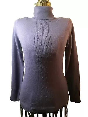 Brunella Gori Italian Sweater Size M 100% Extra Fine Merino Wool Turtleneck  • $8.99
