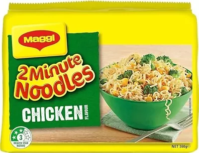 MAGGI 2 Minute Noodles Chicken 30 Pack 6 X 5 Pack | NEW AU • $28.39