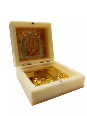 Gold Plated CHAMUNDA Mata Small Pocket Temple | An Unique Office (2101) • $5.99