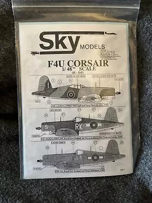 Sky Models 48-043 F4U Corsair  • $19.99