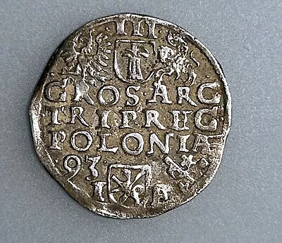 Poland 3 Groschen 1593          VF • $49.99