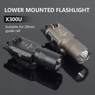 500LM X300U LED Weapon Flashlight For 20mm Picatinny Rail Torch For Rifle Pistol • $29.99