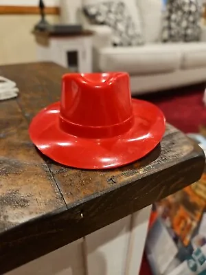 Vintage Mini Plastic Adam Hat Salesman's Sample Stetson Red (222 • $29.99