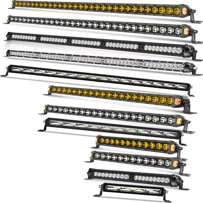 Ultra Slim 6/14/30  Inch LED Work Light Bar Single Row Combo Offroad Driving 12V • $54.99