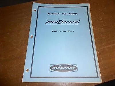 1960s Mercruiser Fuel System Fuel Pumps 110 120 150 Manual • $8.09