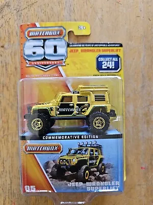 Matchbox 60th Anniversary #05 Jeep Wrangler Superlift • $2.99